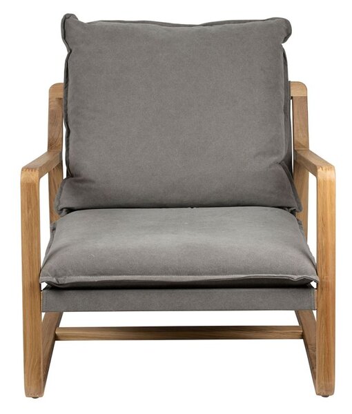 Fotoliu Azenor gri 76/86/80 cm
