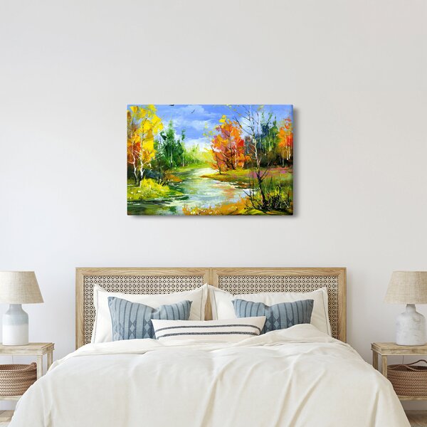Tablou - Peisaj - pictură (90x60 cm)