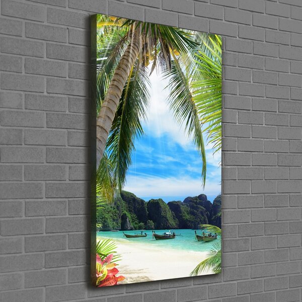Print pe canvas plaja tropicala