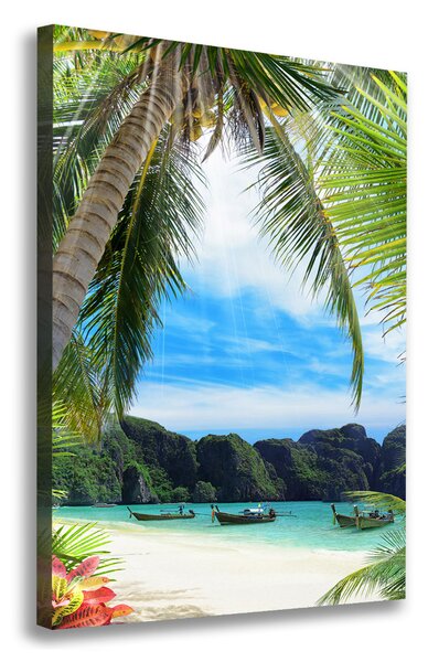 Print pe canvas plaja tropicala