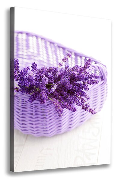 Tablou pe pânză canvas Lavanda în coș