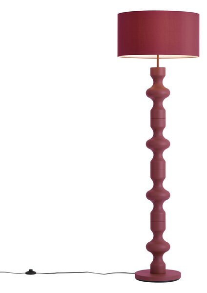 Lampă de podea retro prună cu abajur din material textil 160 cm - Captain