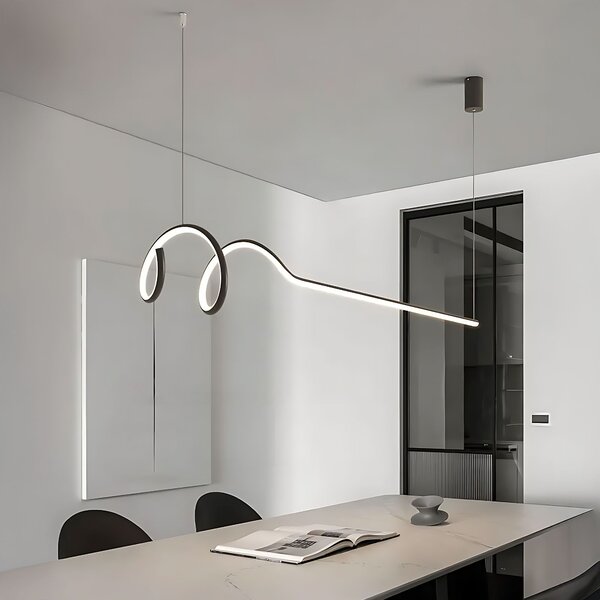 Lampă suspendată LHJ030-CP 120cm NEAGRĂ