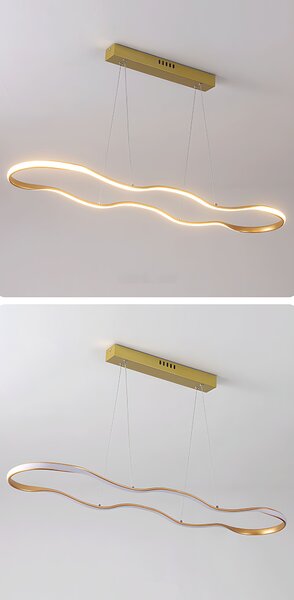 Lampă suspendată LED de tavan LHJ027-CP 100cm aurie
