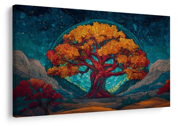 Tablou arborele vieții măreț în munți