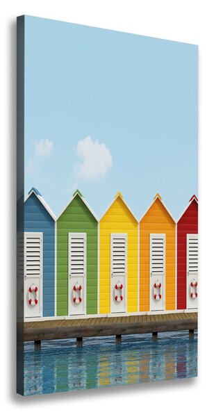 Tablou pe pânză canvas cabine de plajă