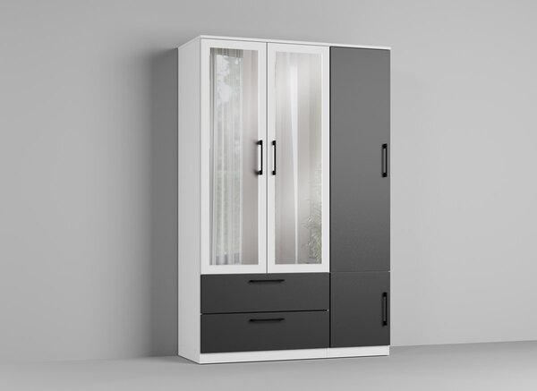 Set Dormitor alb cu gri- Mara - Configuratia 16