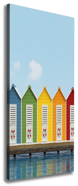 Tablou pe pânză canvas cabine de plajă