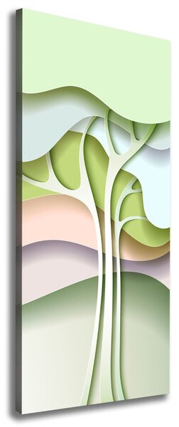 Print pe canvas copac abstract