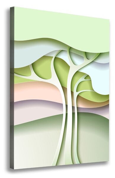 Print pe canvas copac abstract