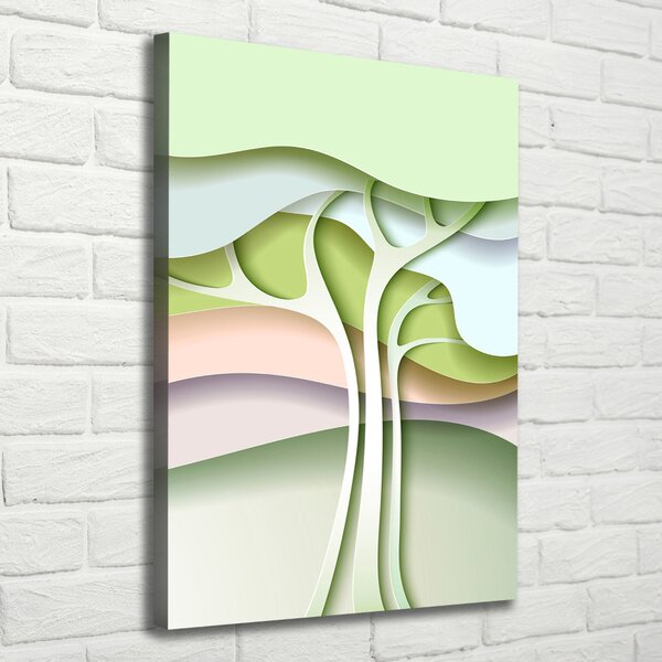 Print pe canvas copac abstract