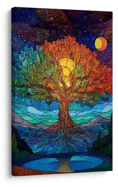 Tablou noapte magică și arborele vieții