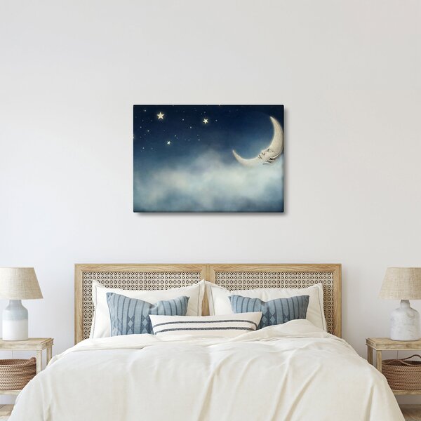 Tablou - Luna cu stele (70x50 cm)