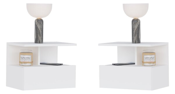 Set haaus Kabi, 1 Usa, Alb, 45 x 30 x 34 cm