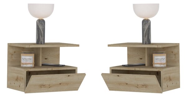 Set haaus Kabi, 1 Usa, Stejar Artisan, 45 x 30 x 34 cm