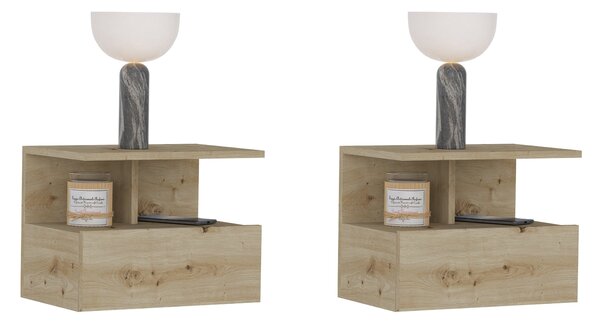 Set haaus Kabi, 1 Usa, Stejar Artisan, 45 x 30 x 34 cm