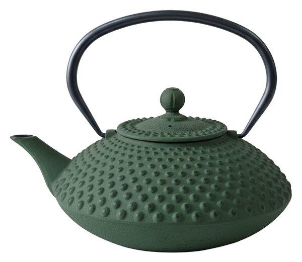 Ceainic din fontă cu infuzor MIKA, 1250 ml, verde închis