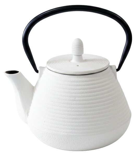 Ceainic din fontă cu infuzor YUKI, 1000 ml, alb