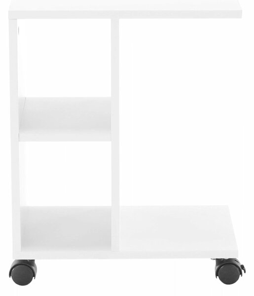 Masuta ABBAS NEW, alb, DTD laminat, 40x24x50 cm