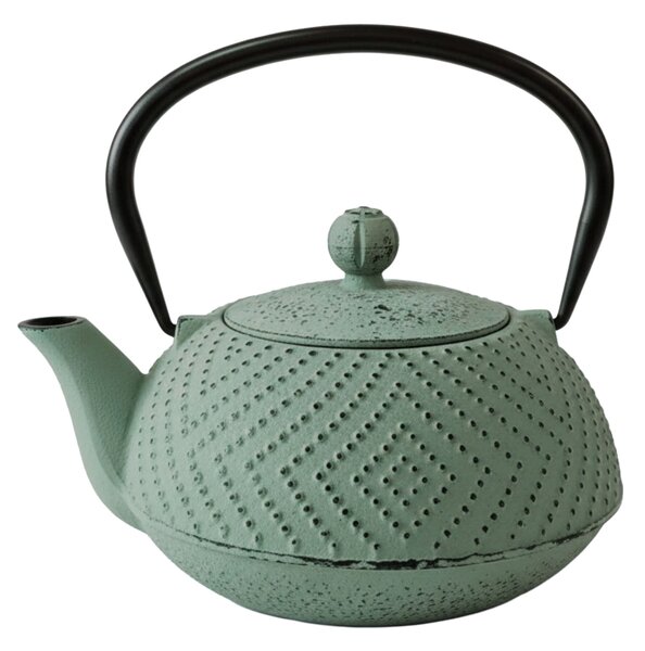 Ceainic din fontă cu infuzor KAMIN, 900 ml, verde deschis
