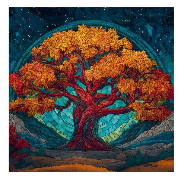 Tablou arborele vieții sub stele