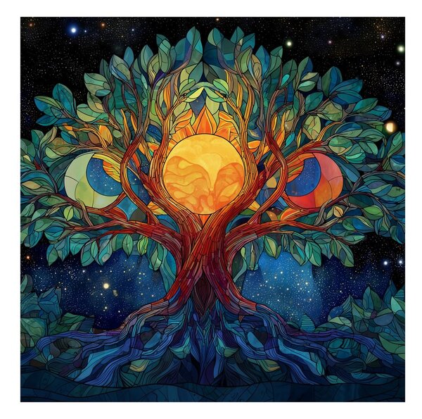 Tablou copacul vieții cu energie cosmică