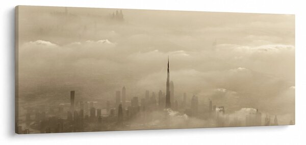 Tablou - Oraș în nori (120x50 cm)