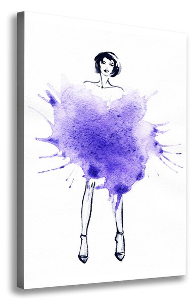 Pictură pe pânză ilustrare de moda