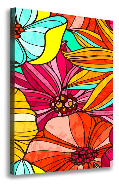 Imprimare tablou canvas flori colorate
