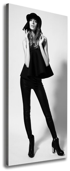 Imprimare tablou canvas Femeia în negru