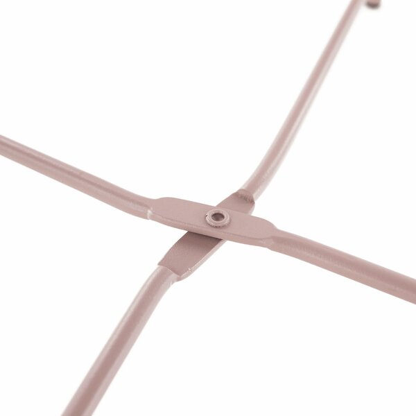 Masuta auxiliara cu tava detasabila RENDER, roz nude, metal, 47x47x50