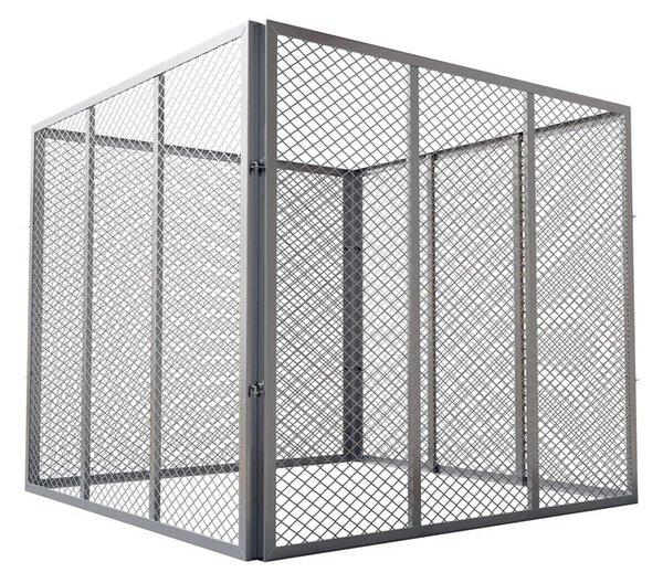 Juskys Compostor metalic 450 L - argintiu