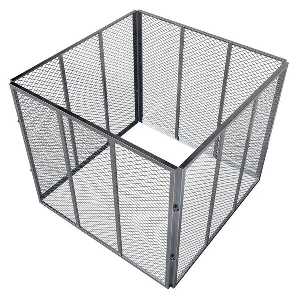 Juskys Compostor metalic 450 L - argintiu