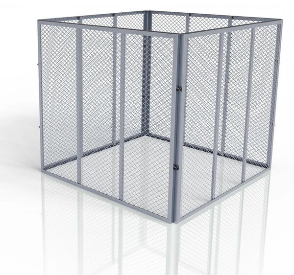 Juskys Compostor metalic 450 L - argintiu