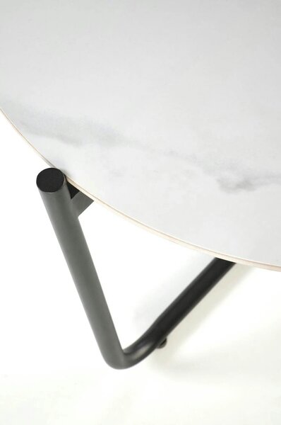 Masuta ACUNA S, alb/negru, ceramica/metal, 50x50x50 cm