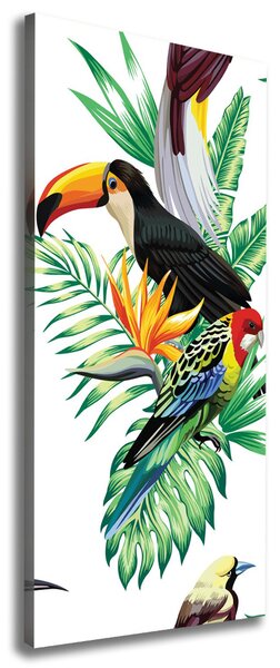 Tablou pe pânză canvas păsări tropicale