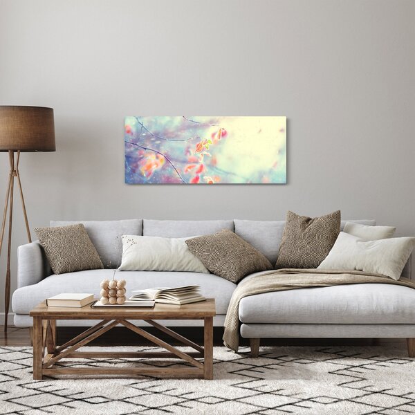 Tablou - Frunze în gheață (120x50 cm)