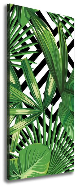 Print pe pânză frunze tropicale