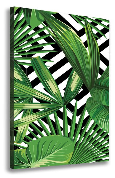 Print pe pânză frunze tropicale