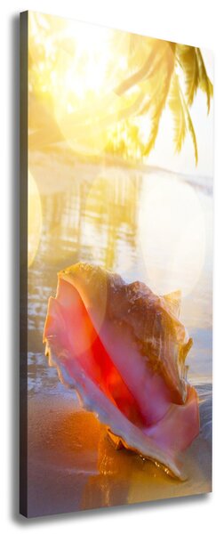 Imprimare tablou canvas Seashell pe plaja