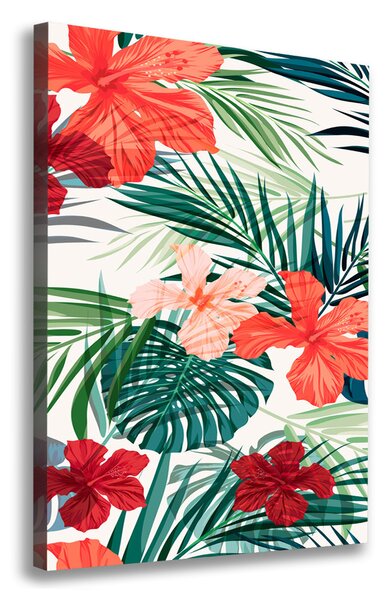 Print pe canvas flori Hawaii