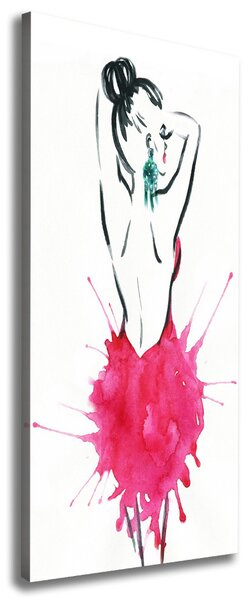 Pictură pe pânză ilustrare de moda