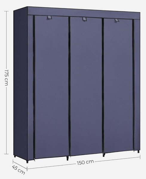 Sifonier textil Songmics Navy 150x45x175 cm