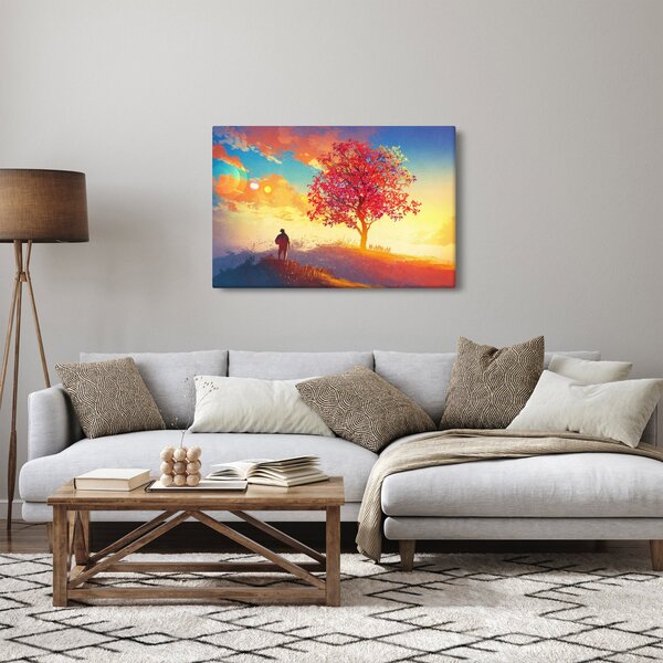 Tablou - casa în deal (90x60 cm)