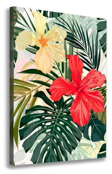 Print pe canvas flori Hawaii