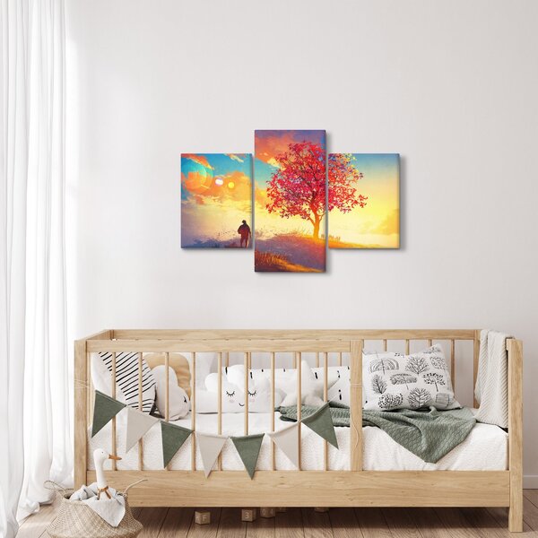 Tablou - casa în deal (90x60 cm)