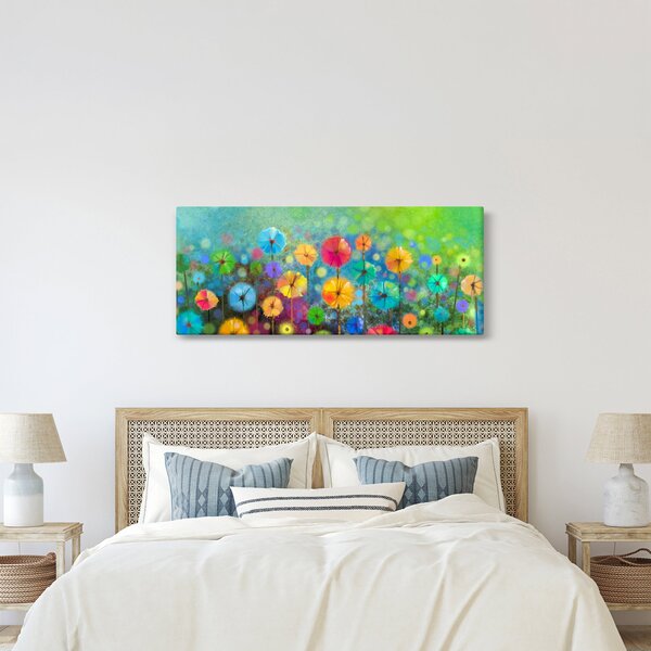 Tablou - Flori abstract (120x50 cm)