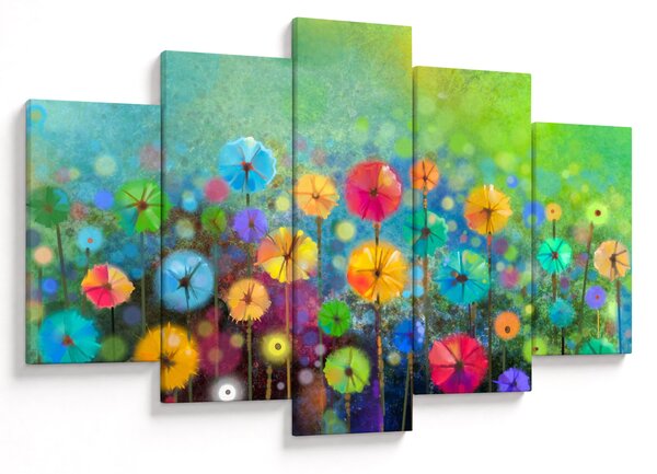 Tablou - Flori abstract (150x105 cm)