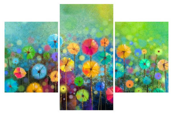 Tablou - Flori abstract (90x60 cm)