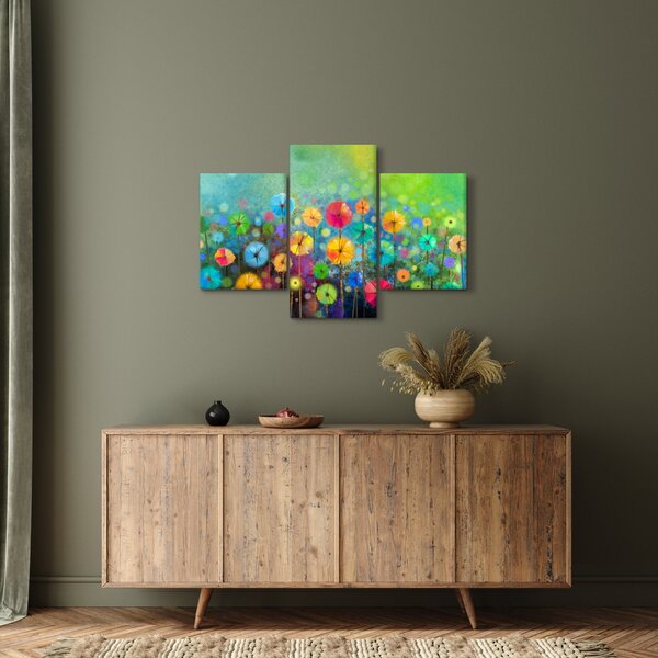 Tablou - Flori abstract (90x60 cm)